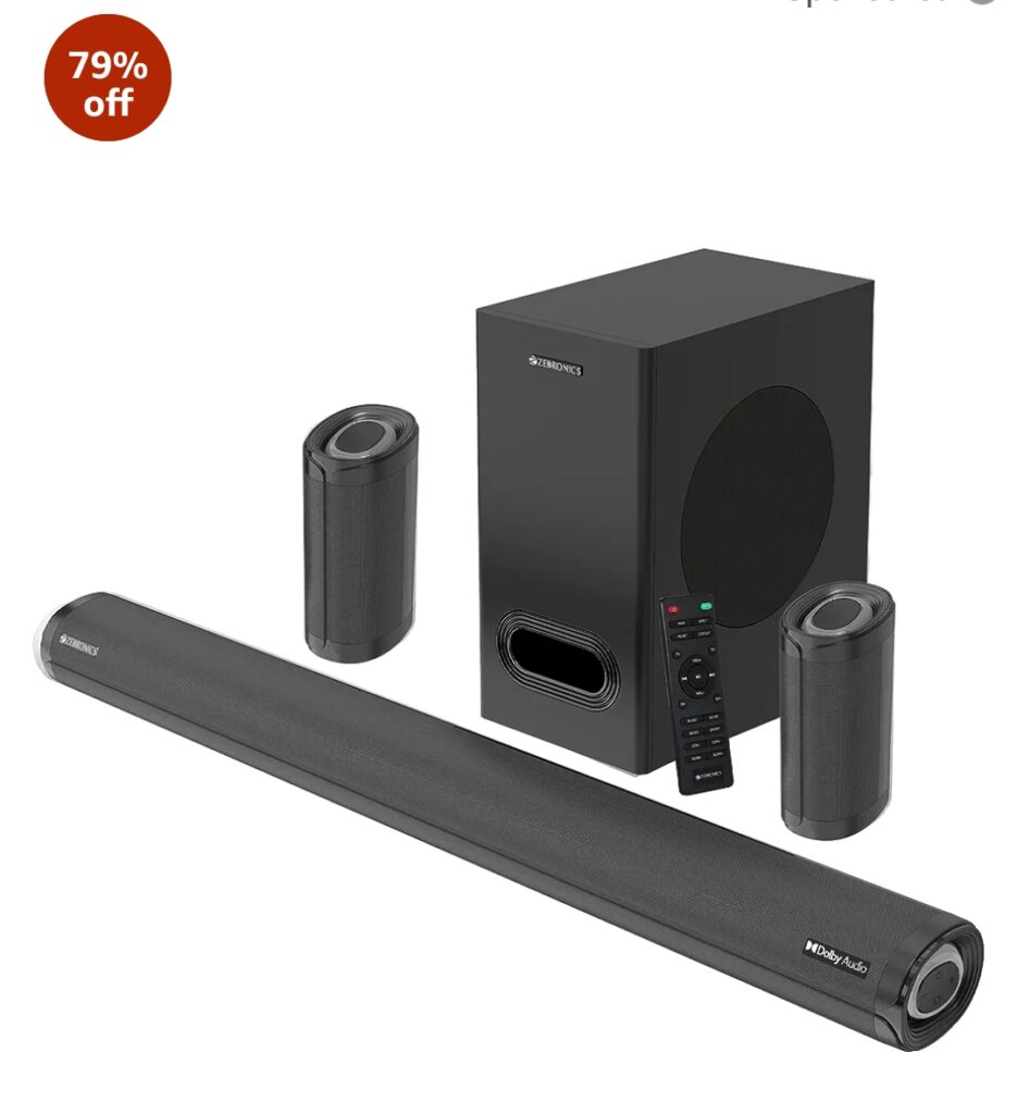 75% Discount तक होम Home theatre Speaker खरीदें ।